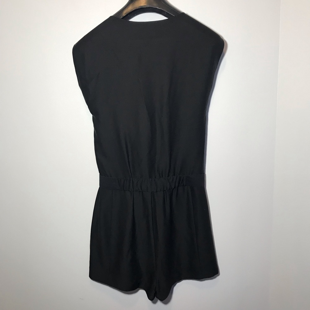 Diane Von Furstenberg Black Ballancia Silk Romper - Picture 10 of 11